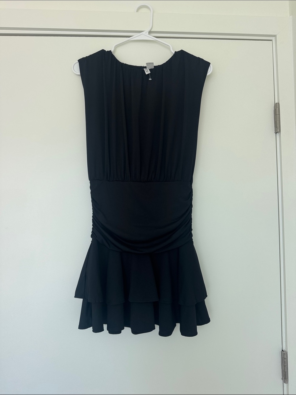 H&M Black Ruffle Hem Dress